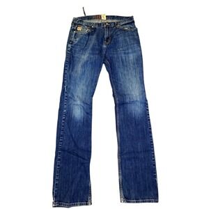 Cinch Mens Jeans Size 30x32 Dark Wash Straight Leg Denim Pants read